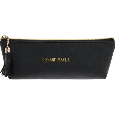 Black Kiss And Makeup Pouch