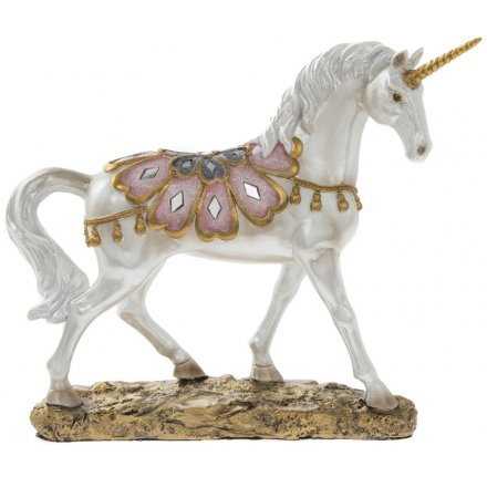 Standing Exotic Art Unicorn Ornament 