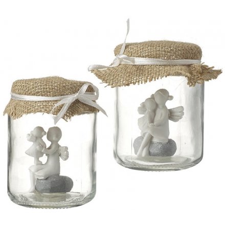 Mother And Daughter Angel Jars 