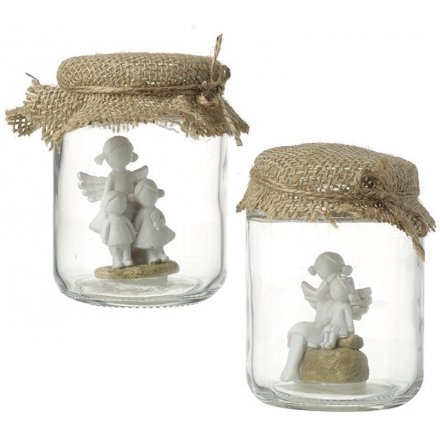 Assorted Mother and Children Angel Jars 