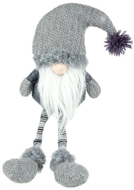 SUZ006A / Grey Fabric Gonk With Bobble Hat | 40002 | Christmas / Kids ...