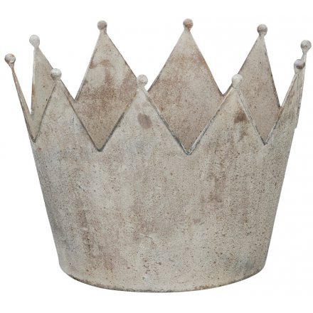 Distressed Crown Decoration 29cm