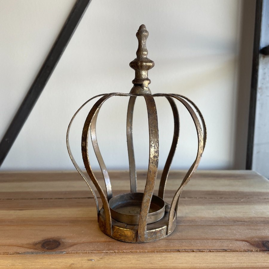 Antique Crown Candle Holder Christmas Decorations / Candle Holders