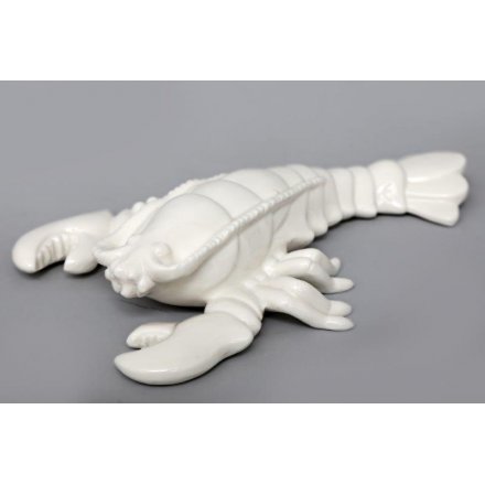 Ceramic White Lobster 25cm