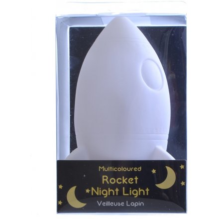  For any little one who struggles with the darkness will be sure to love this Spaceship shaped night light 