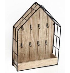 A Wood & Wire House Key Storage Unit