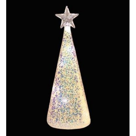 LED Glitter Tree, 22.5cm