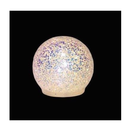 Light Up Glitter Ball, 10cm