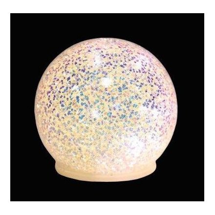 LED Glitter Ball, 12cm
