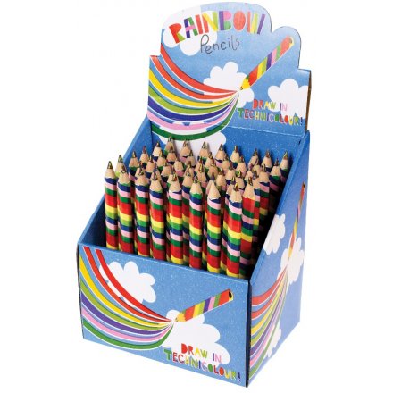 Write with all the colours of the rainbow with this funky technicolored pencil 