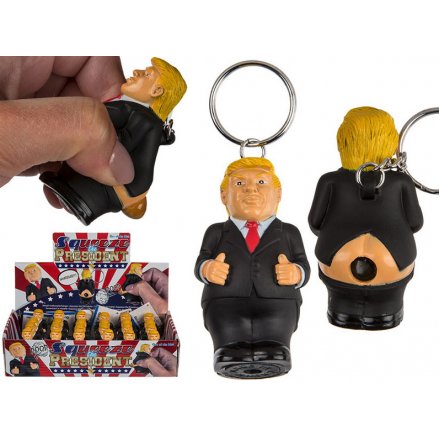 Squeeze The President Keyring