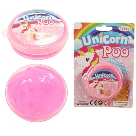 A fabulous pot of Pink Unicorn Poo Magic Slime