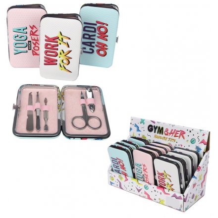 Gym & Her Manicure Set, 3 Assorted
