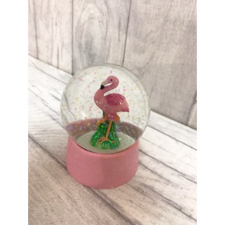 A fun flamingo themed  glittering waterball