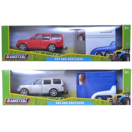 Assorted Car And Horse Box Toys