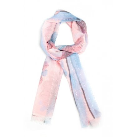  Set with a blended colour decal and added floral feature, these scarves will compliment any outfit 