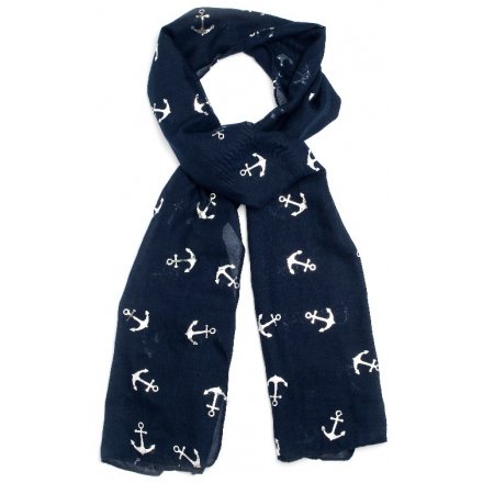  Set with a foil anchor decal, these scarves will be sure to improve any outfit 