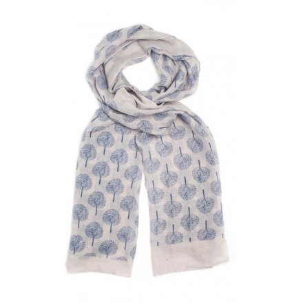 A Tree of Life Print Scarf in 3 assorted colours