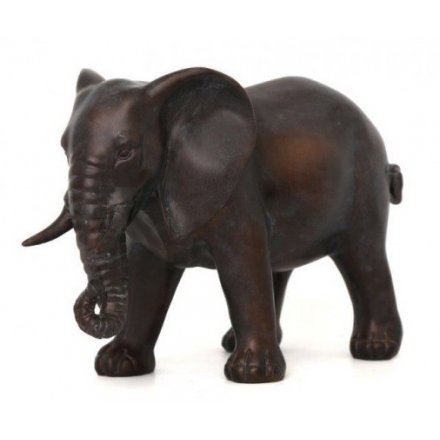 Distressed Posed Elephant Ornament 