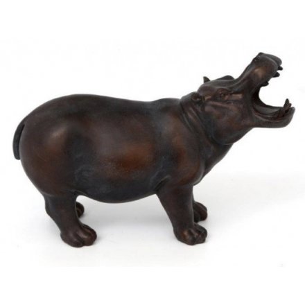 Bronzed Hippo Ornament 