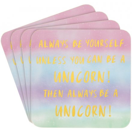 Always Be Yourself! Coasters Pack of 4