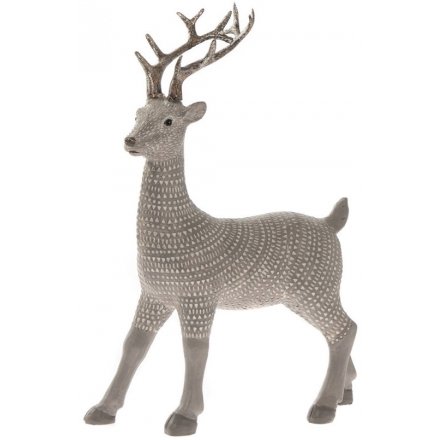 Small Standing Resin Reindeer Ornament 