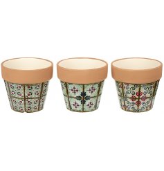  Bring a charming green touch to any Rustic Edge living environment with this sleek assortment of Dolomite pots 