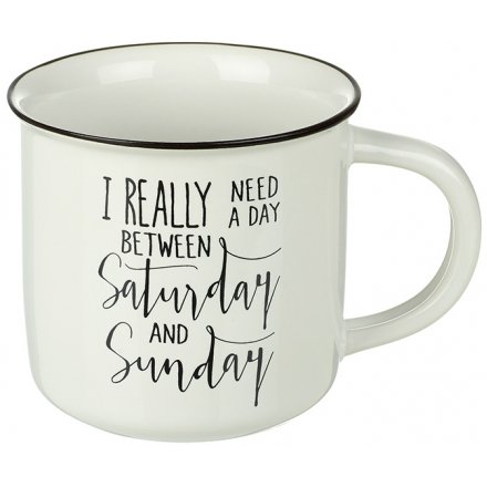Between Saturday and Sunday Ceramic Mug 13cm