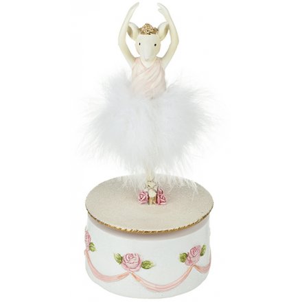 Musical Ballerina Mouse Decoration 19.5cm