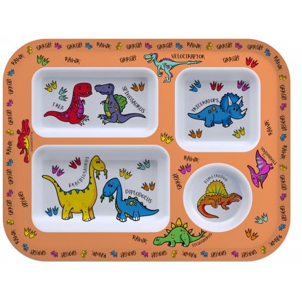 Colourful Dinosaurs Dinner Tray 
