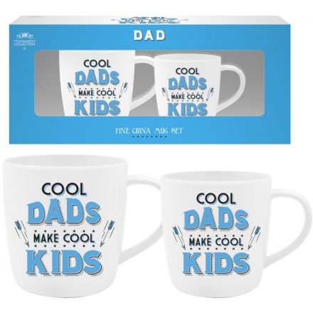 Cool Dads Make Cool Kids Mugs, Set Of 2