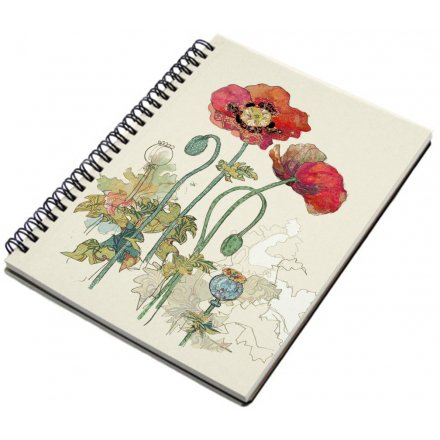 Watercolour Poppy A5 Note Book