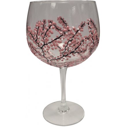 Sunny By Sue Gin Glass Japanese Garden Pink & White