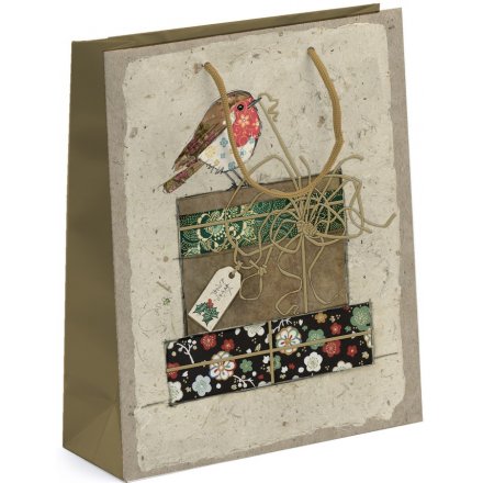 Pretty Robin Vintage Giftbag - Medium