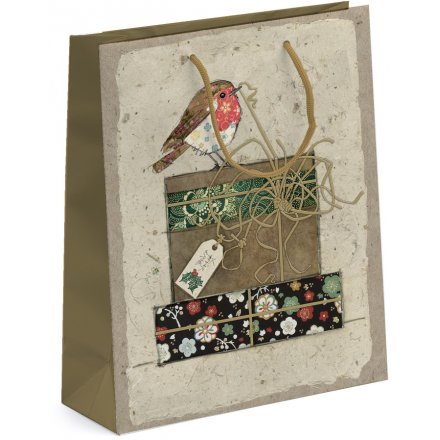 Pretty Robin Vintage Giftbag - Large