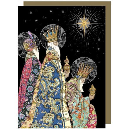 The Three Kings Decorated Greetings Card 