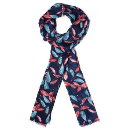  A beautiful assortment of feather printed fabric scarves, perfect accessories to any outfit this spring time 