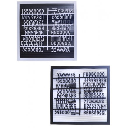 Get creative with your home decor with this black and white assortment of Peg Display Boards 