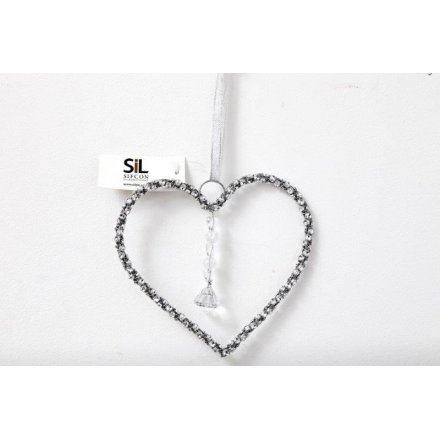 Silver Heart Decoration