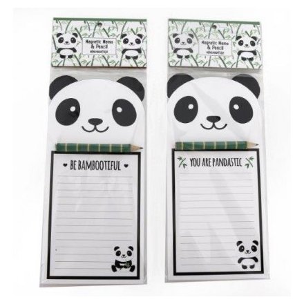 Panda Themed Magnetic Memopads 