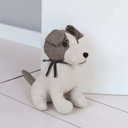 Jack Russel Tweed Dog Doorstop, 27cm | 40954 | Homeware / Door