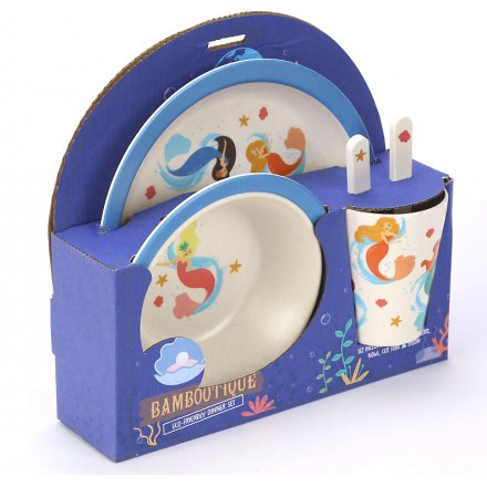  Bring a magical mermaid touch to any little ones dinner time with this Eco-Friendly dinner set