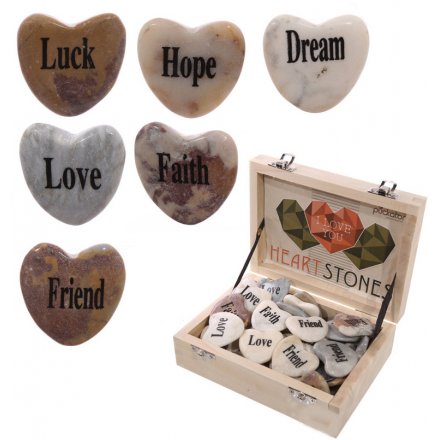 Love Message Heart Stones