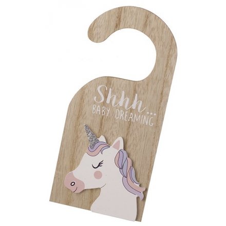 Shhh... Baby Dreaming Unicorn Hanger 