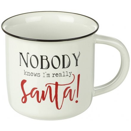 Nobody Knows Im Santa Mug