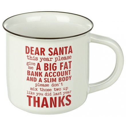 Dear Santa, Thanks! Ceramic Mug 