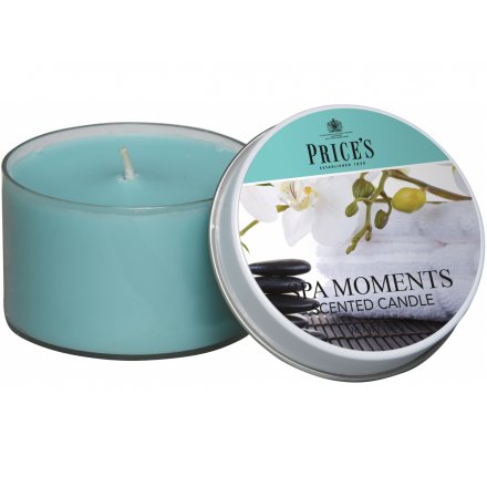 Prices Scented Candle Tin - Spa Moments 