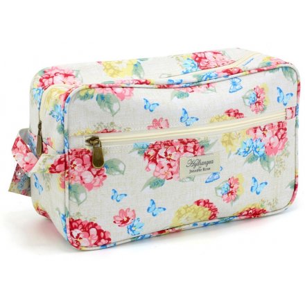 Floral Hydrangea Cosmetic Wash Bag