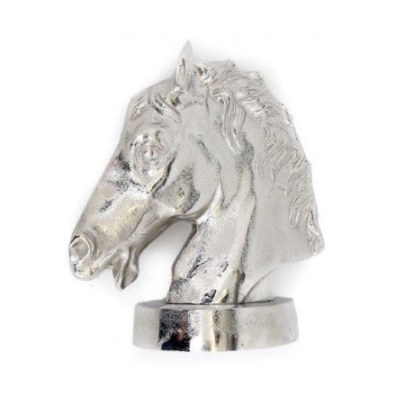 Sparkling Silver Horse Head 