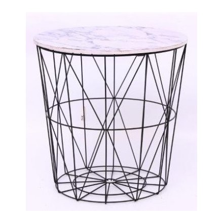 Marble Effect Side table 